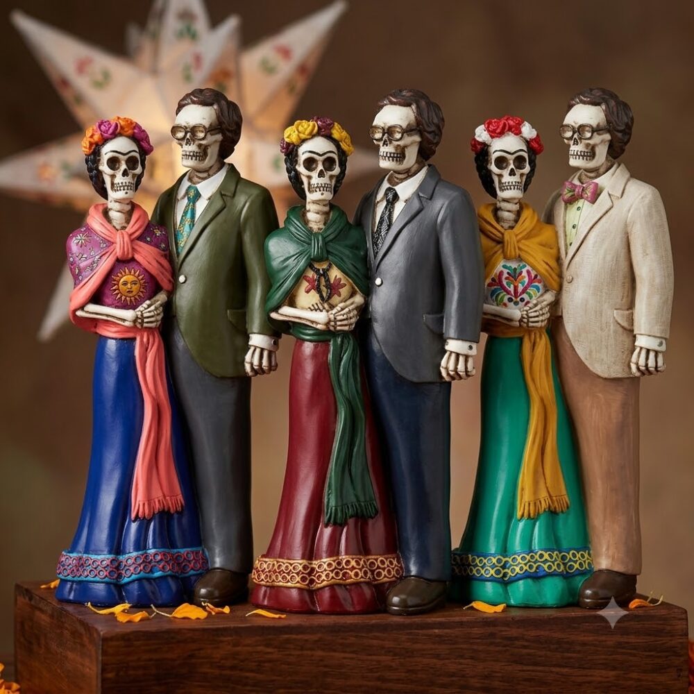 Frida /Diego Day Of Dead Resin Figure