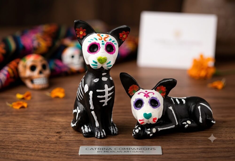 Dog Day Of Dead Resin Figure