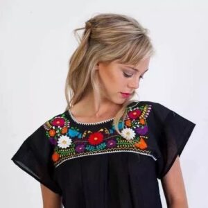 Tehuacan Embroidery Top