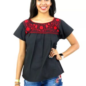 Tehuacan Embroidery Top
