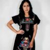 Women Embroidery Mexican Dress