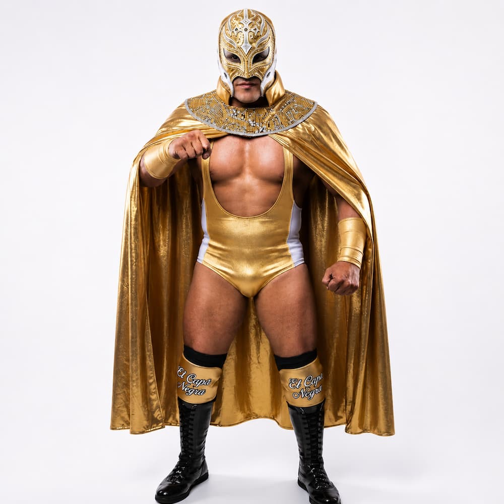 Gold Adult Wrestling Cape
