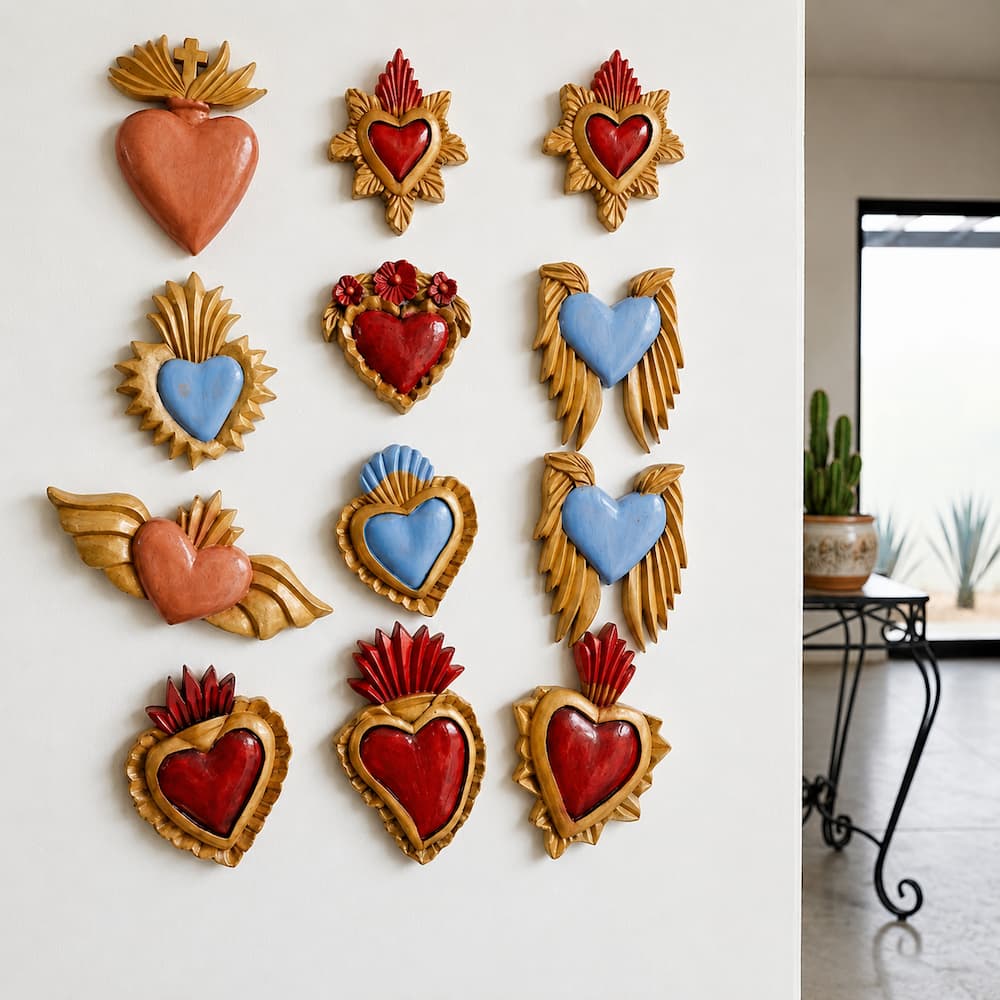Folk Art Wooden Hearth Decoration