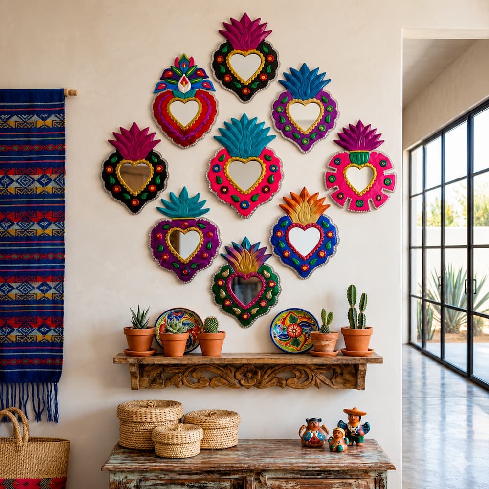 Tin Heart Mirror
