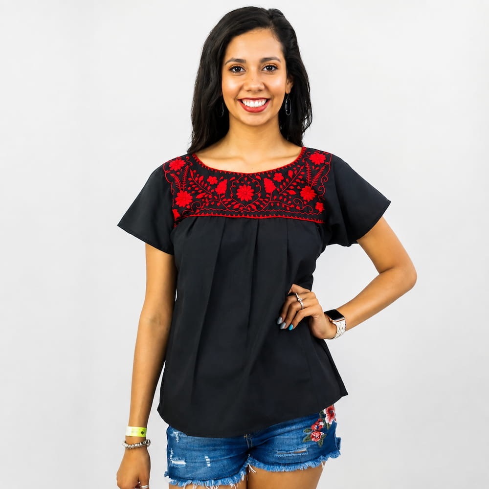 Tehuacan Embroidery Top
