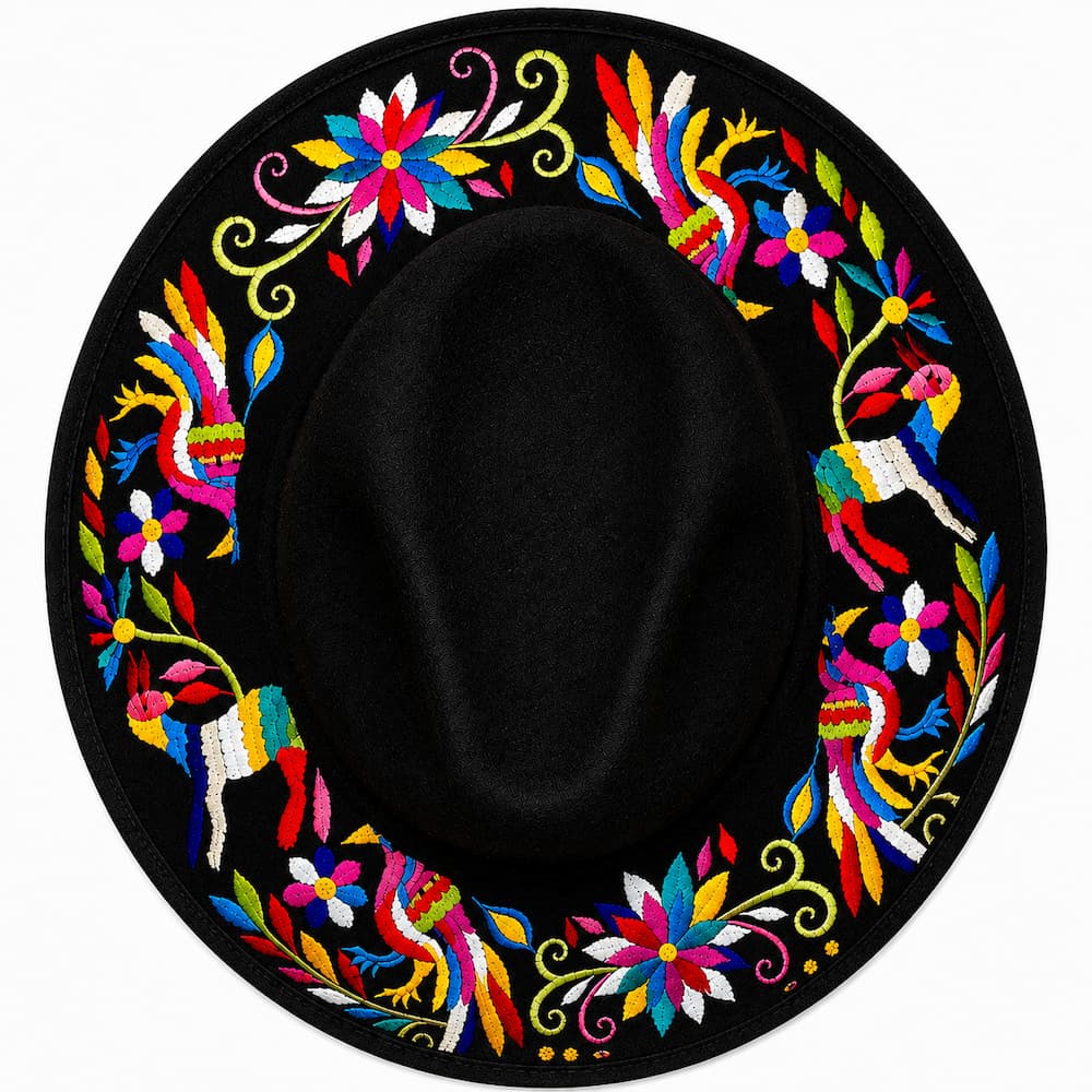 Embroidery Suede Hat