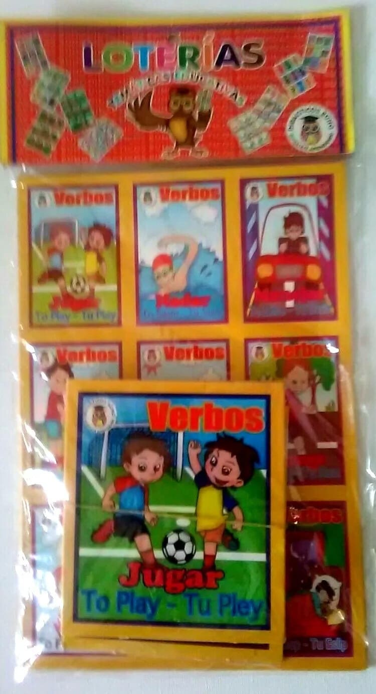 Verbs Spanish Bingo Loteria