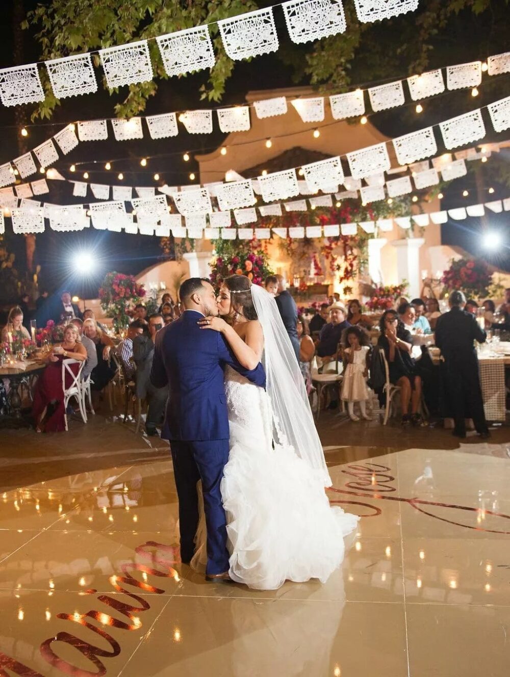 Plastic Paper Wedding Papel Picado Banner Altar