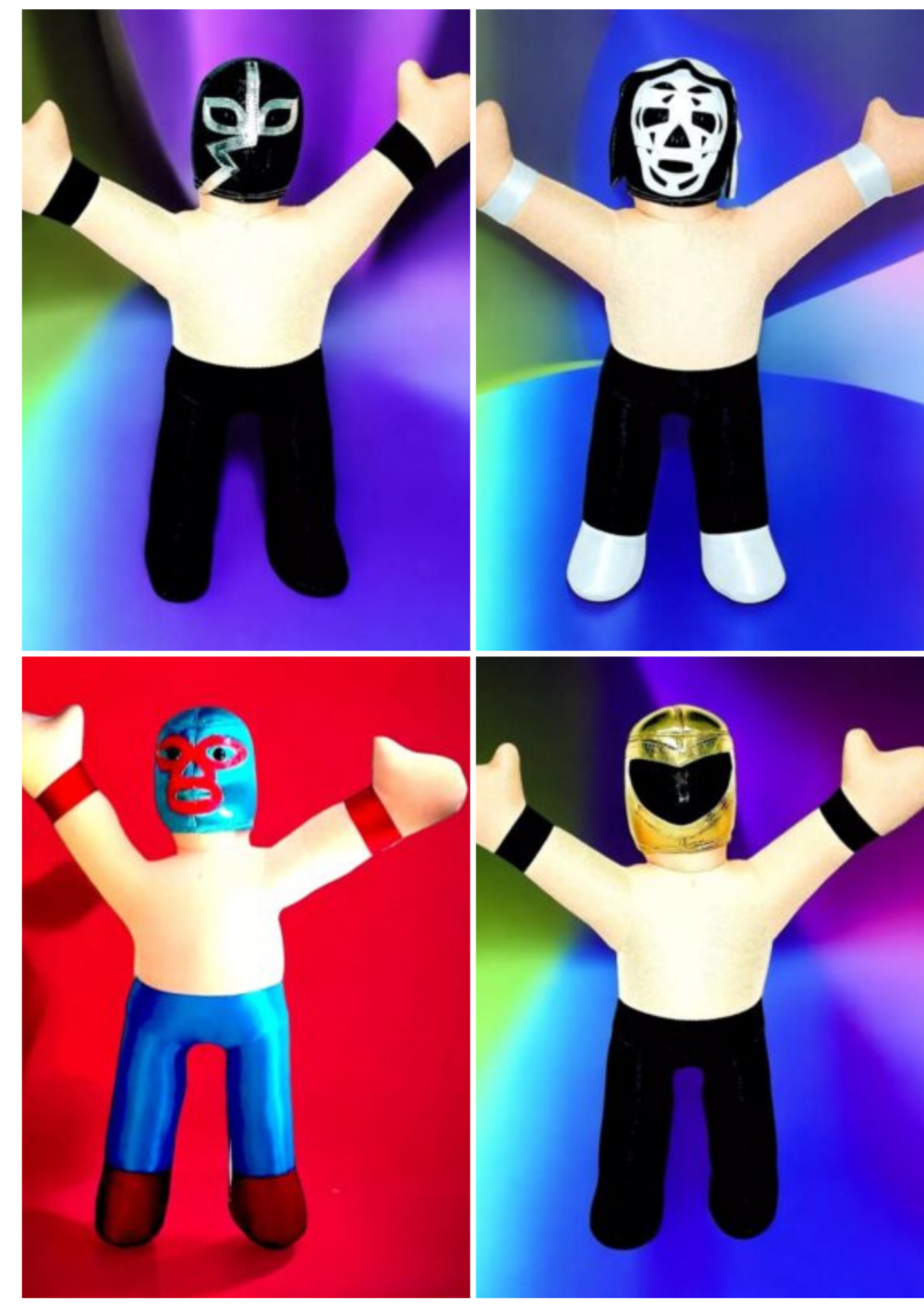Mexican Wrestler Plush Doll