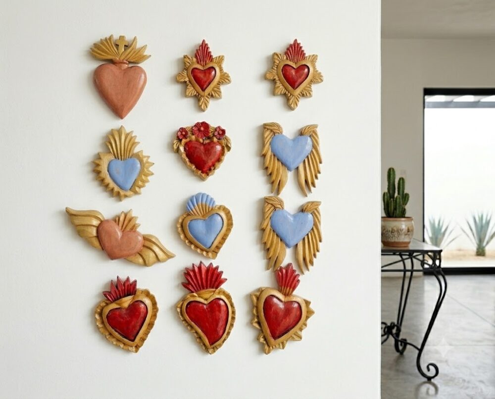 Folk Art Wooden Hearth Decoration