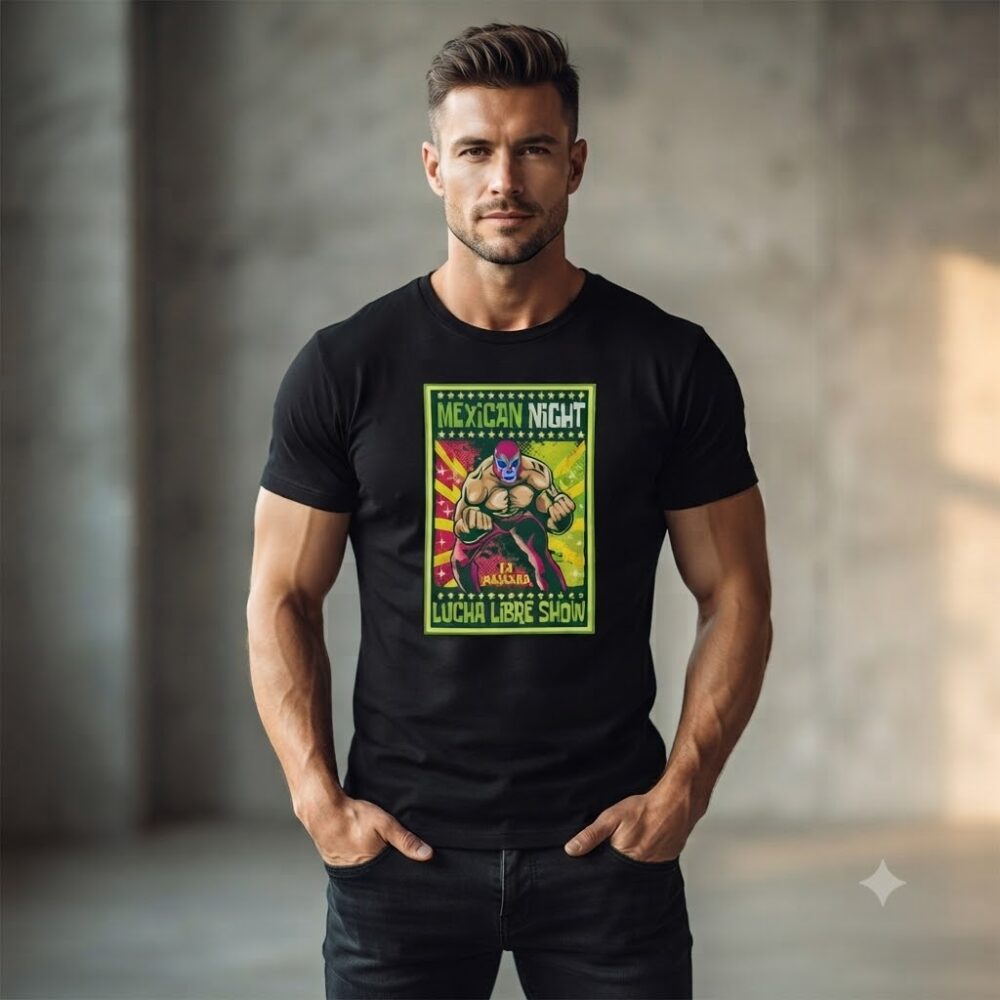Men Tshirt Poster Lucha