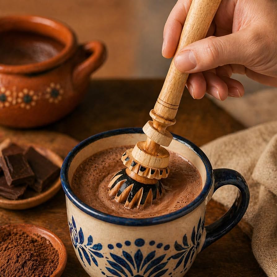 Alternative view of Wooden Whisk Cocoa Mixer