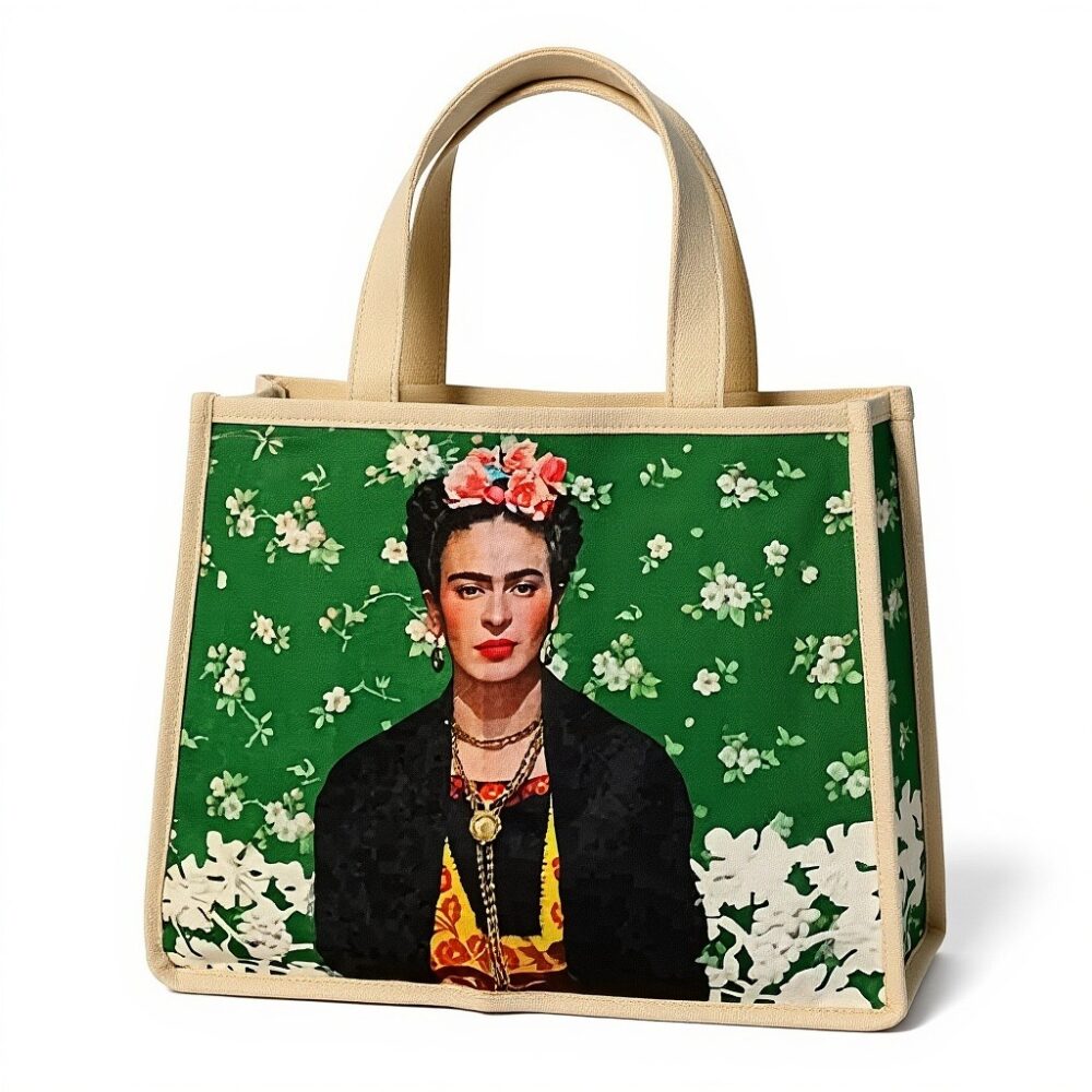 Alternative view of FRIDA KAHLO Hemp Market Shopping Bag