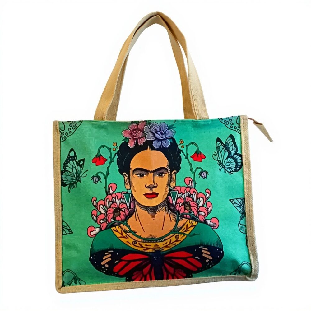 Alternative view of FRIDA KAHLO Hemp Market Shopping Bag