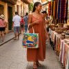 COLOMBIA Hemp Market Shopping Bag