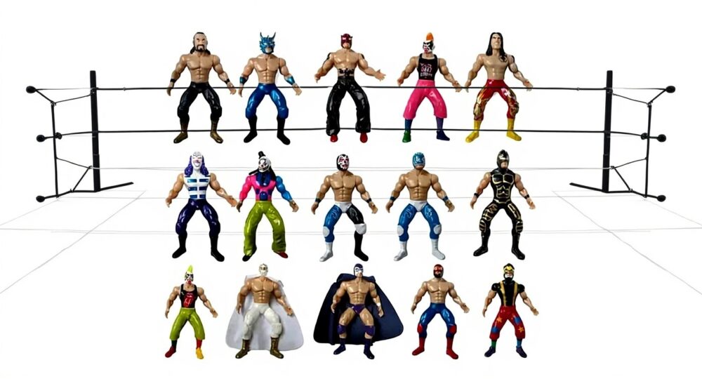 Alternative view of Action Figure Mexican Wrestler Luchador Toy Collectable Figure