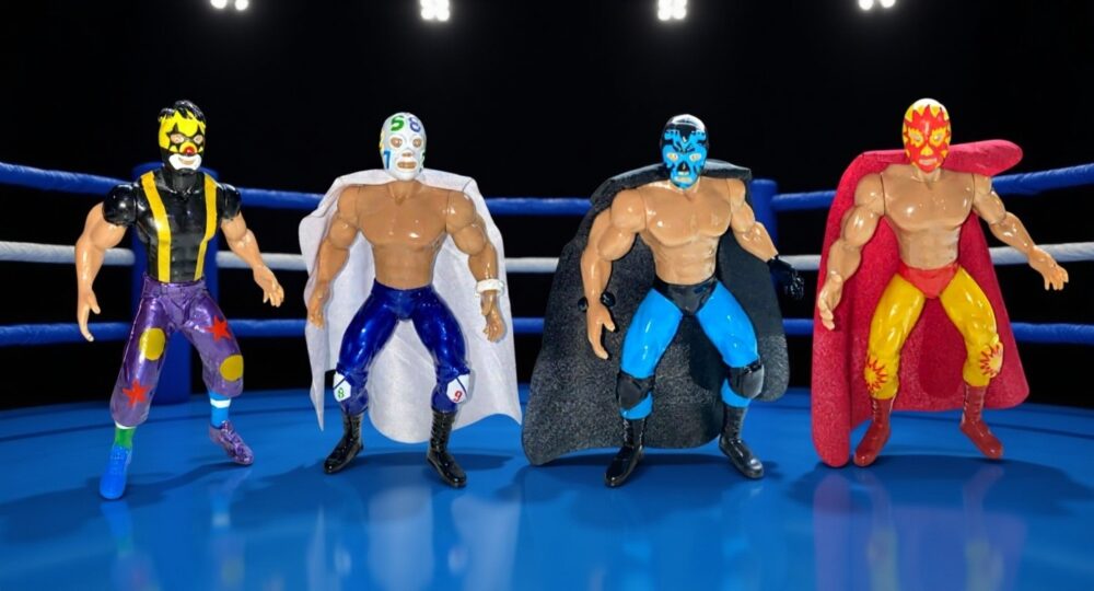Action Figure Mexican Wrestler Luchador Toy Collectable Figure