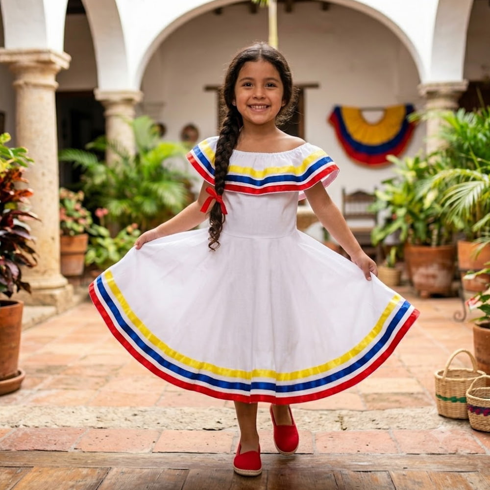 Girls Colombian Dress