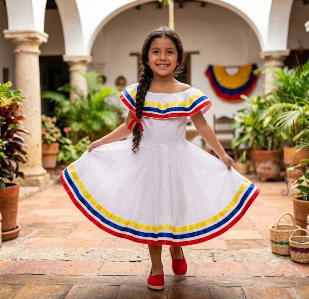 Girls Colombian Dress