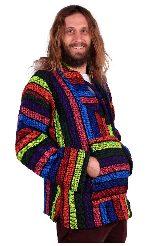 Baja Hoodie Rainbow Lines
