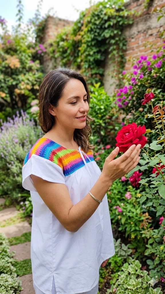 Alternative view of Stripe Embroidery Top
