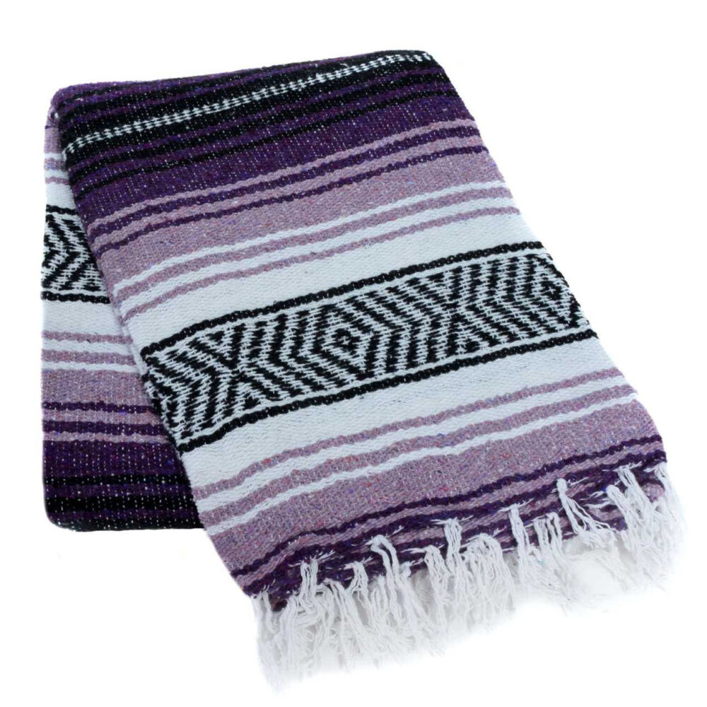 Authentic Purple Mexican Falsa Blanket