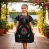 Girls Black Mexican Dress