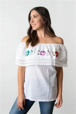 Alternative view of Shoulders Embroidery Top