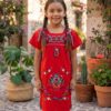 Girls Red Mexican Dress