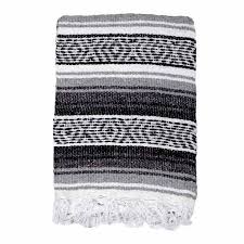 Authentic Black Mexican Falsa Blanket