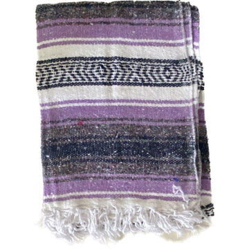 Alternative view of Authentic Purple Mexican Falsa Blanket