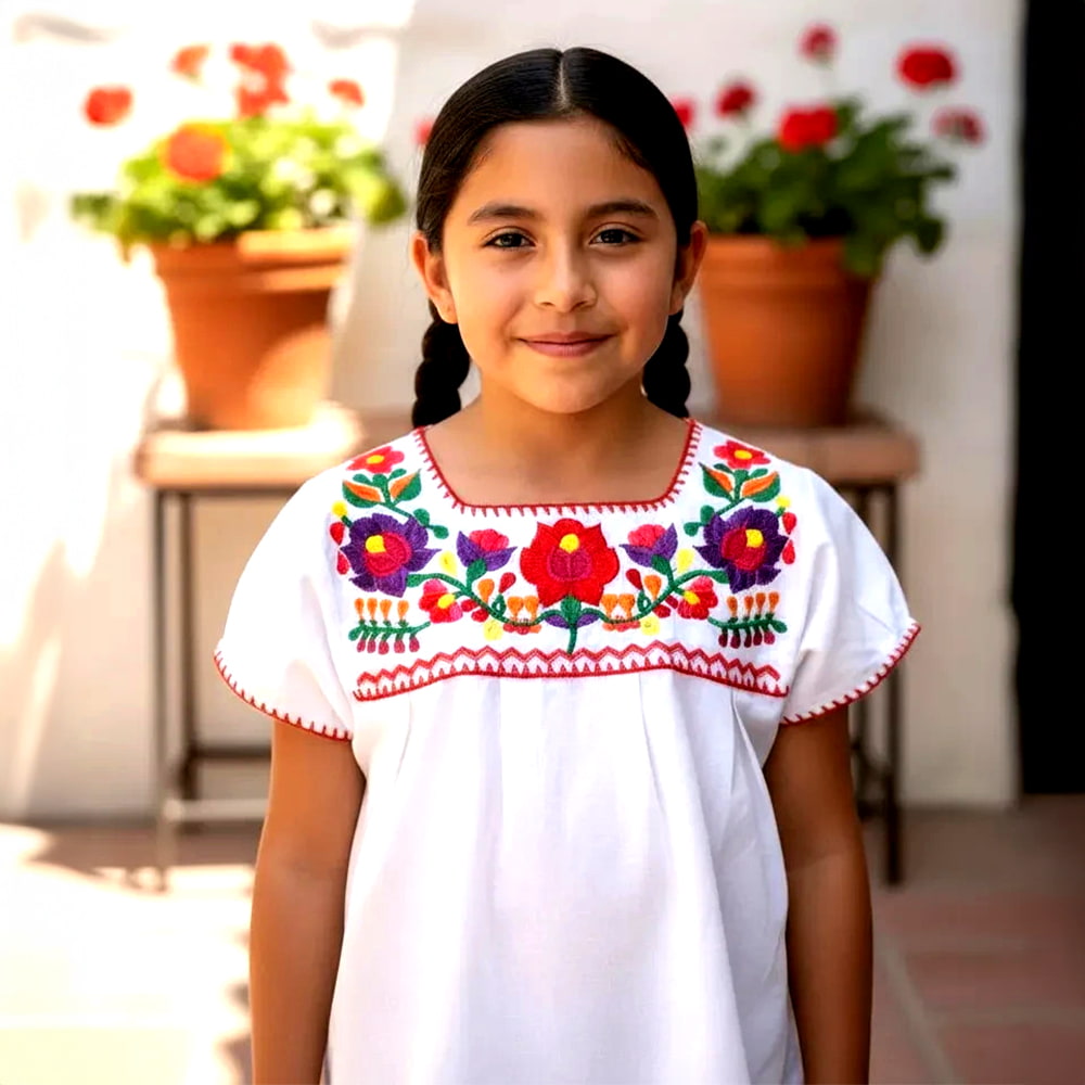 Girls Embroidery Top