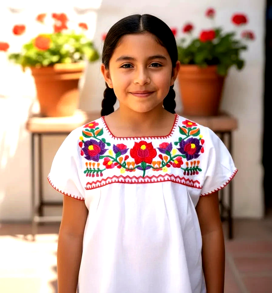 Girls Embroidery Top
