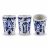 Blue Talavera Tequila Shot Glasess Set 2