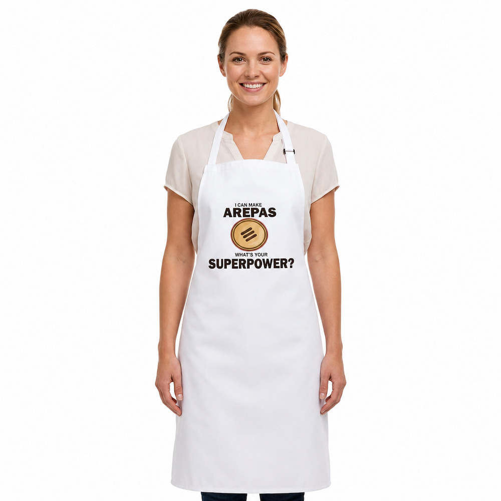 Denim Printed Design Arepa Apron