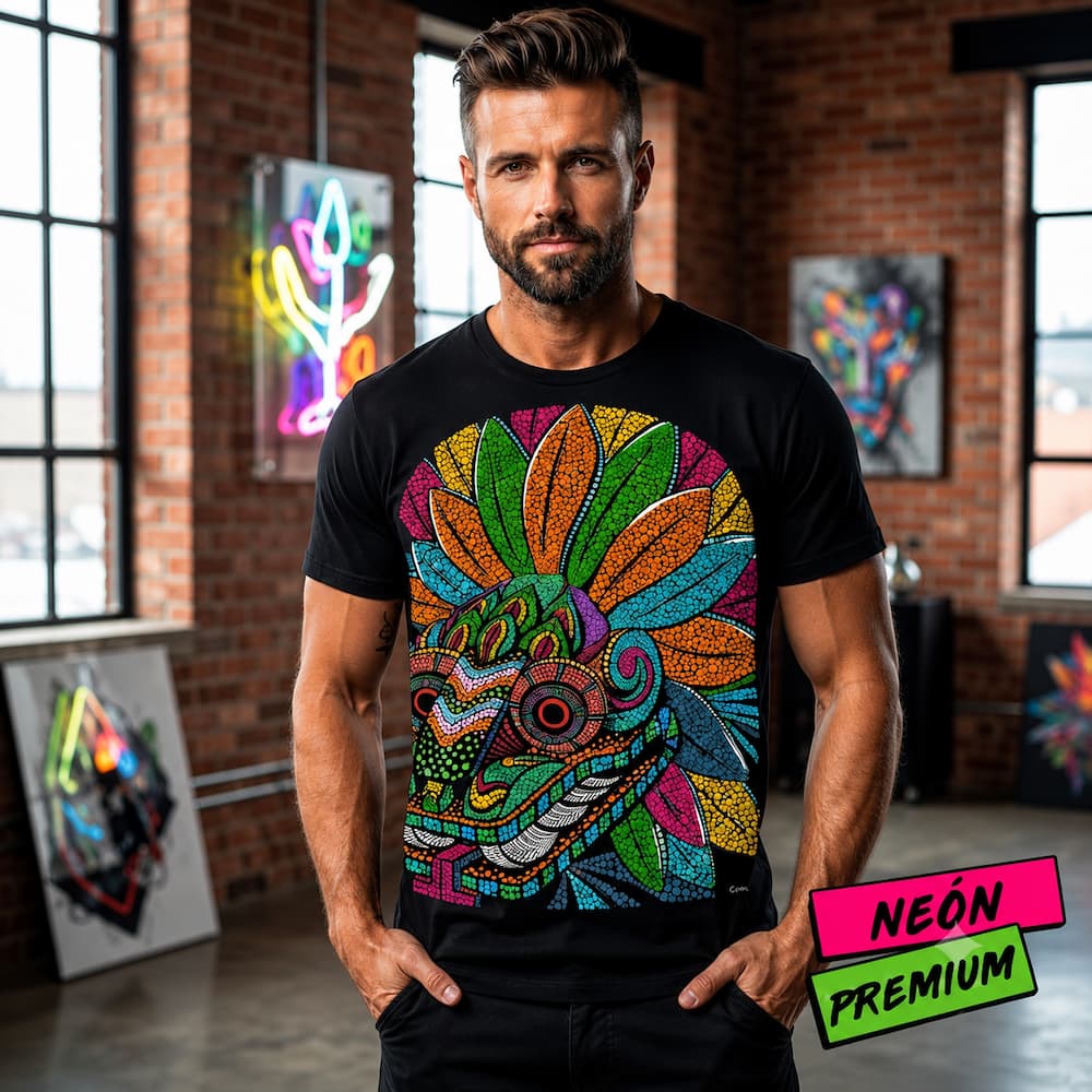 Men Tshirt Quetzalcoatl God
