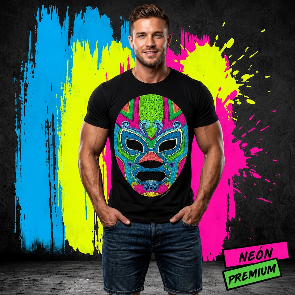Men Tshirt Wrestling Mask