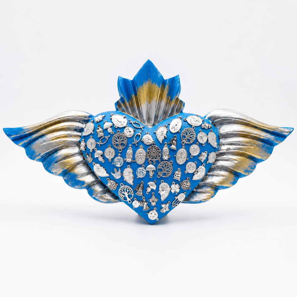 Alternative view of Folk Art Milagros Hearth Wings Decoration XL