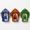 Folk Art Nicho Decoration Wrestling