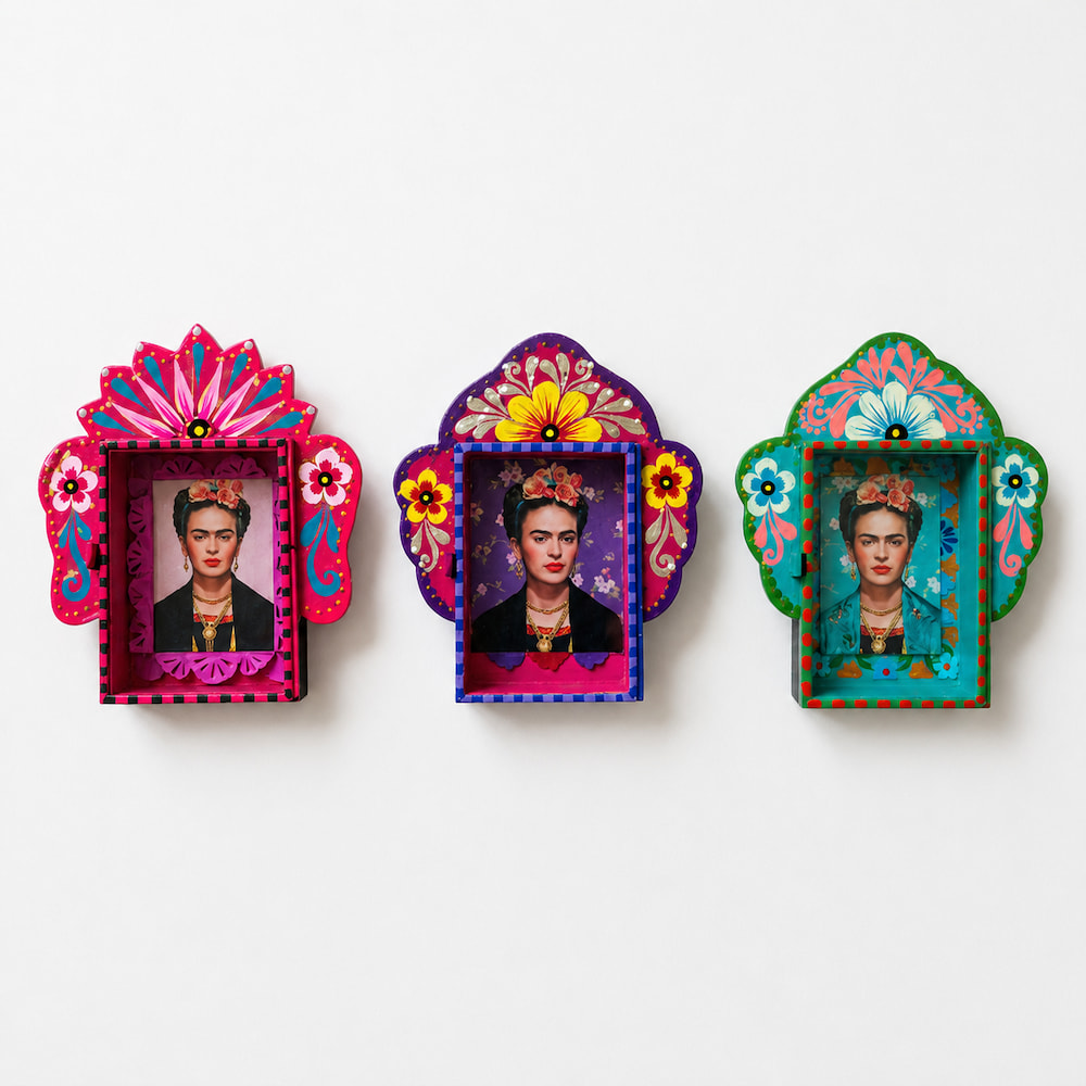 Folk Art Nicho Decoration Frida Kahlo