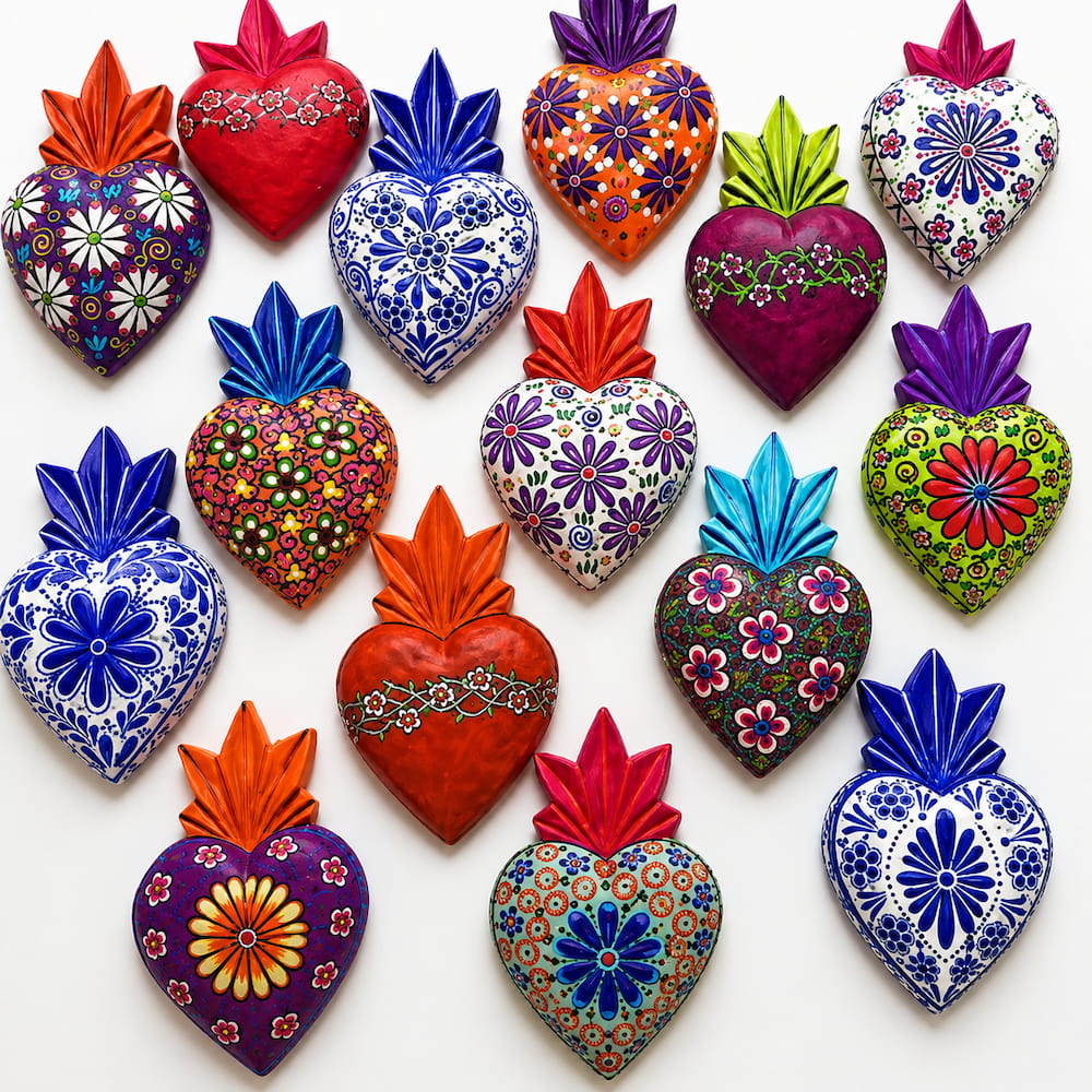 Folk Art Milagros Hand Painted Assorted Decoration L